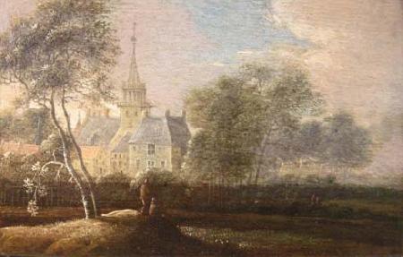 unknow artist Castle Westerbeek at the westside of the city of The Hague Germany oil painting art